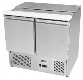 ESL 3800 Saladette hűtő tányértartóval, ventilációs hűtéssel