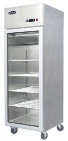 YCF 9401 400 literes, álló hűtőszekrény üveg ajtóval, ventilációs hűtéssel 